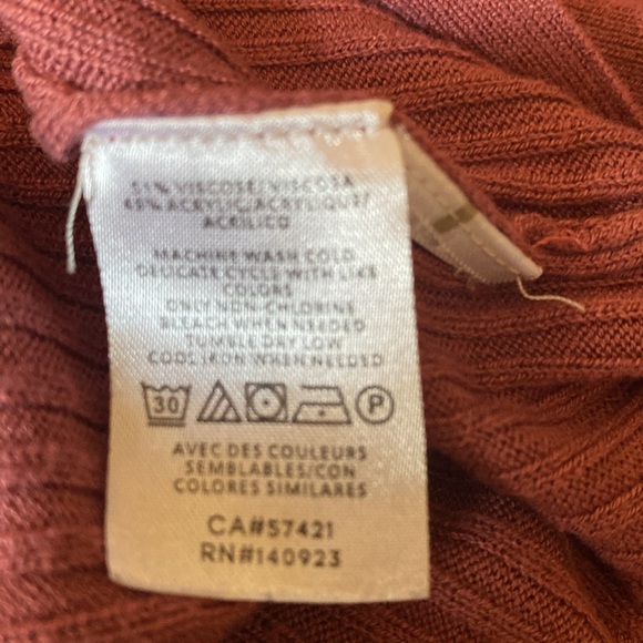 LOFT Ribbed Open Front Cardigan. Size M. Rose colored. Long sleeve. - Picture 11 of 13